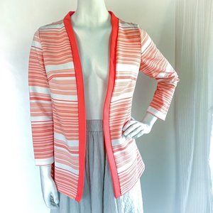 JCPenney Women's Pink / Salmon and White Layering Jacket